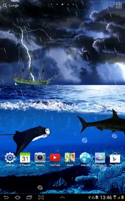 Ocean storm live wallpaper android App screenshot 0