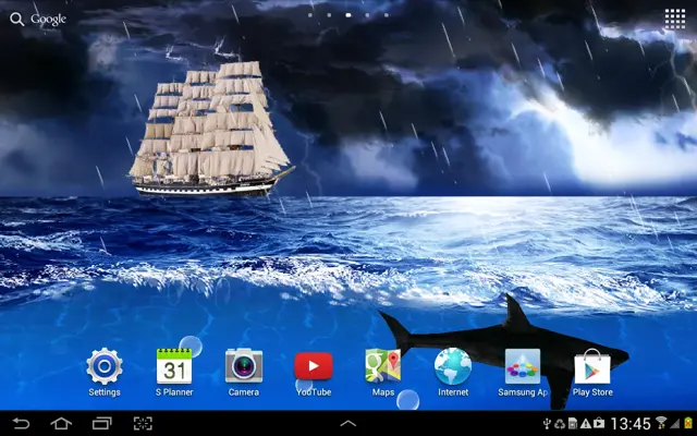 Ocean storm live wallpaper android App screenshot 1